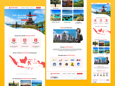 Landing Page Travel Agent Website design landingpage uiux website