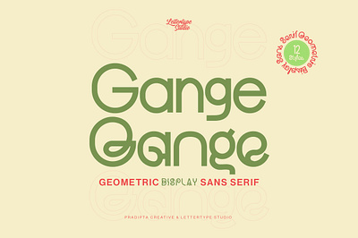 Gange | Geometric Display Sans Serif wedding