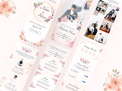 Wedding Invitation Apps cleandesign event organizer event wedding illustration invitation mobile mobile apps responsive wedding wedding event wedding planner