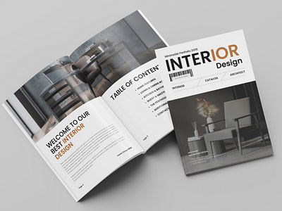 Luxury Interior Brochure Design Layout Template a4 agency architecture branding brochure business design graphic design illustration interior layout magazine minimal print template ui