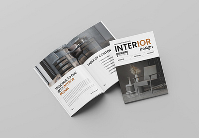 Luxury Interior Brochure Design Layout Template a4 agency architecture branding brochure business design graphic design illustration interior layout magazine minimal print template ui