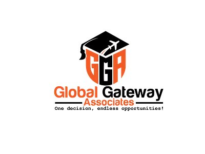 student visa logo 3d branding graphic design logo