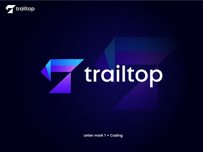 Trailtop logo design (Digital marketing agency) brand identity branding coding logo digital digital marketing company logo icon letter mark t logo logo design logodesigner logos logotype marketing company modern logo monogram software company logo symbol tech technology logo web3