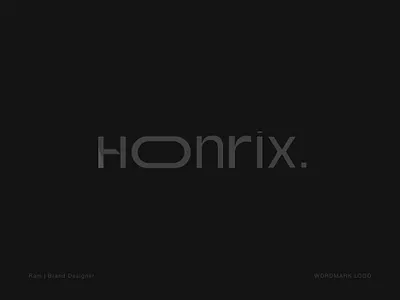Honrix Wordmark Logo Design abstract logo achitecture app logo brand identity branding creative process design honrix lettermark logo logo design logo inspiration logo trend logofolio minimal logo modern logo monogram ram evercrest real estate wordmark logo