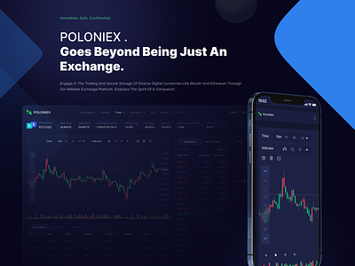 Poloniex Crypto Exchange l Dashboard Design cryptocurrency dashboard dex swap trading web app web design