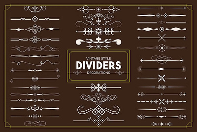 Abstract Decorative Lines Dividers branding design effect illustration ink art modern photo effect photoshop photoshop action ui