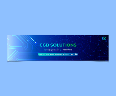 LinkedIn Cover for "CGB SOLUTIONS" banner brand identity design graphic design linkedin linkedin cover social media cover social media design