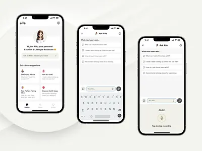 AI Powered Fashion Stylist app ideas dailyui design illustration ui ui ideas ui inspiration user interface ux