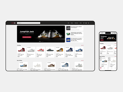 ShoeBox - Buy & Sell Sneakers apple figma homepage iphone klekt landing page mobile sneakers stockx ui web design website