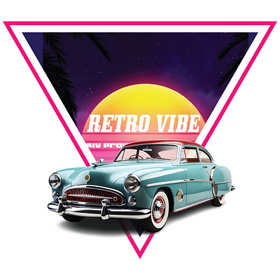 RETRO VIBE T-SHIRT DESIGN branding design graphic design illustration printready retro vibe