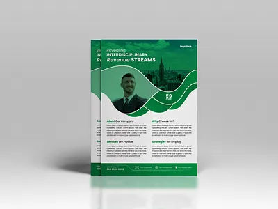 Modern Business Flyer Design flat