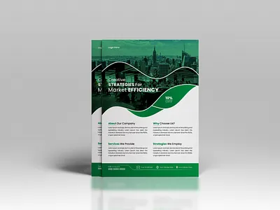 Modern Business Flyer Design flat