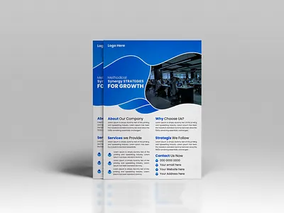 Modern Business Flyer Design flat