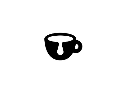 Cup and letter T brand branding coffee cup design elegant graphic design illustration letter logo logo design logo designer logotype mark minimalism minimalistic modern t tea