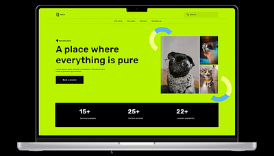 Pet service site design figma interactive mobile app ui ui design ux website