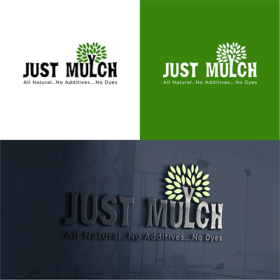 Mulching Company Logo Design design dynamic flat illustration lettermark logo minimal modern modern tree logo mulch mulching mulching logo symbolic tree tree logo