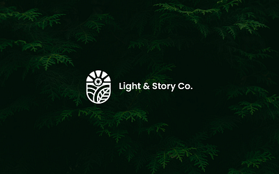 Light & Story Co. branding graphic design logo minim minimalist