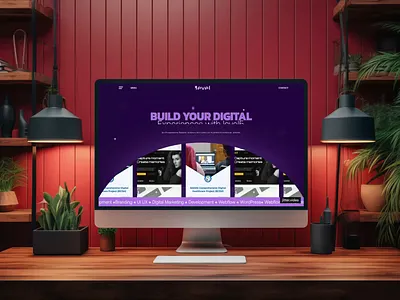 Digital Agency Landing Page Design. agency agency website animation design illustration interface design landing page landing page ui modern ui motion trendy design ui ui design video mockup web design