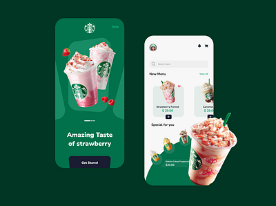 Starbuck mobile figma ui uidesign uiux