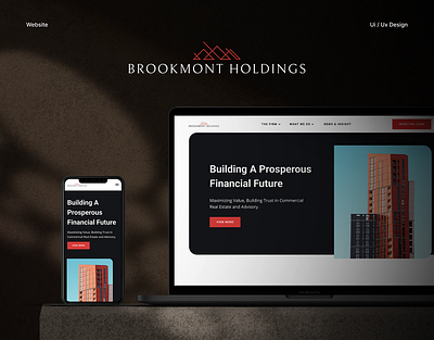 Brookmont Holdings | Financial Company Website architecture dark website finance ui ux web design website