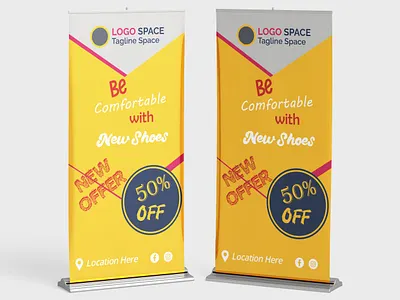 X-Stand banner Design advertising banner design billboard design retractable banner signage banner x stand banner