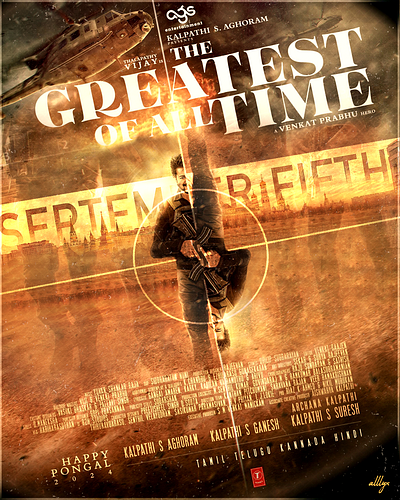 G.O.A.T x T.E.N.E.T - Movie Poster Design advertisement branding design graphic design illustration logo movie poster ui vector