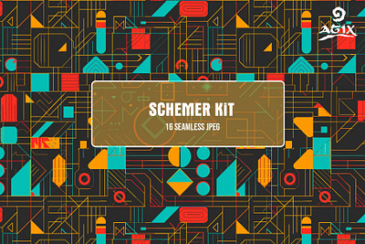 Schemer KiT [ 16 Seamless JPEG ] background texture infinite background pattern bundle seamless pattern seamless textures