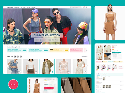 DUJO website desktop fashion ui uxui website