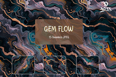 GEM Flow KiT [ 15 Seamless JPEG ] art print background texture infinite background pattern bundle seamless pattern seamless textures