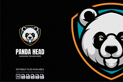 Panda Illustration Mascot Logo 3d branding colorful design graphic design illustration logo mascot panda