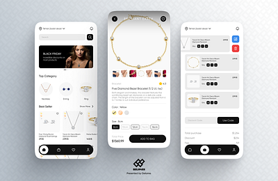 Online Jewelry Store app gelaries jewel mobile store studio team ui ux جواهر طلا گلاریس