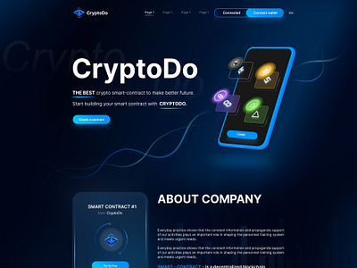 Crypto Coin Web App branding coin crypto cryptocurrency design development figma landing page marketing trading ui uiux ux web app website
