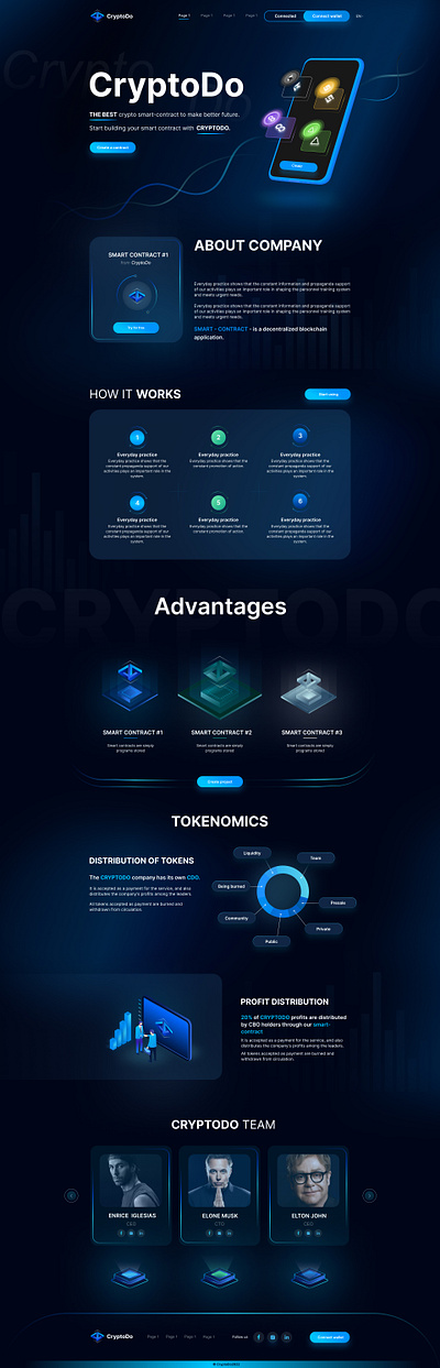 Crypto Coin Web App branding coin crypto cryptocurrency design development figma landing page marketing trading ui uiux ux web app website