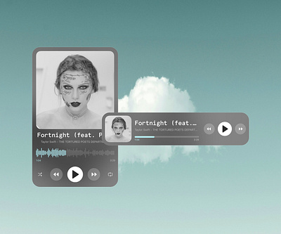 Music Player - Music card dailyui design ui ui design ux design uxui design