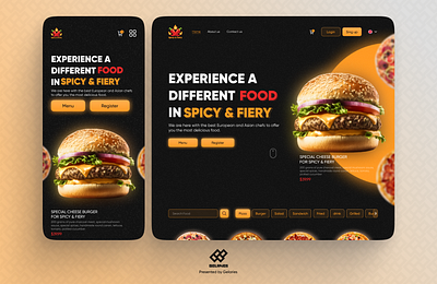 Fast food sales website | Responsive burger fastfood gelaries mobile pizza responsive ui ux web webapp