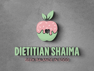 Dietitian Shaima branding graphic design