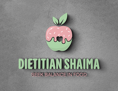 Dietitian Shaima branding graphic design