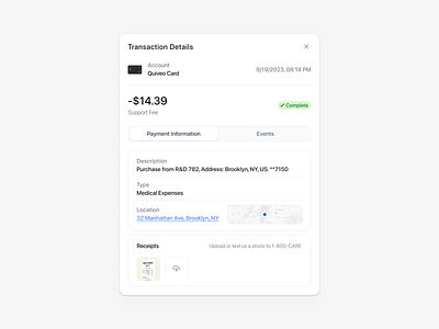 Transaction Details banking dashboard debt details expense expenses fee fintech ndro pay payment payment information payment screen receipt saas sandro tavartkiladze transaction transaction details visa