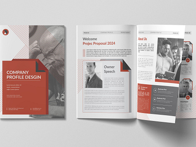 Company Profile Brochure Design Template - Annual report annual reports brochure design business proposal company profile