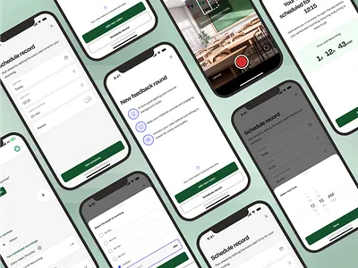 Teacherspace bottom sheet calendar camera class classroom date duration minimal minute onboarding record schedule selection setting starting point teacher time ui ux video