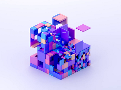 Colorful blocks 3d abstract animation background blender blockchain blocks branding colorful concept construction cube cubes design geometric motion graphics render shape tech technology