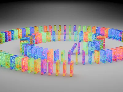 Some colours? 3d 3d animation animation blender geometry nodes motion graphics physics simulation