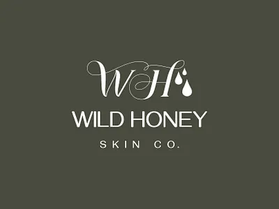 WILD HONEY SKIN CO. LOGO DESIGN & BRANDING 3d animation brand identity branding cosmetic packaging cosmetics packaging design graphic design illustration logo logo design logotype motion graphics packaging skin care packaging skincare typography ui ux vector