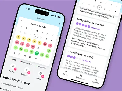 U Look So Good: Calendar action app calendar coach cycle cycle tracker daily health hormone information level log menstrual mobile month period period tracker tracker week wellness