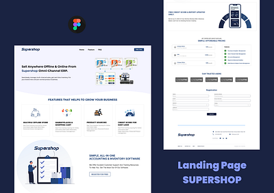 Supershop Landing Page UI design landing page ui ux website