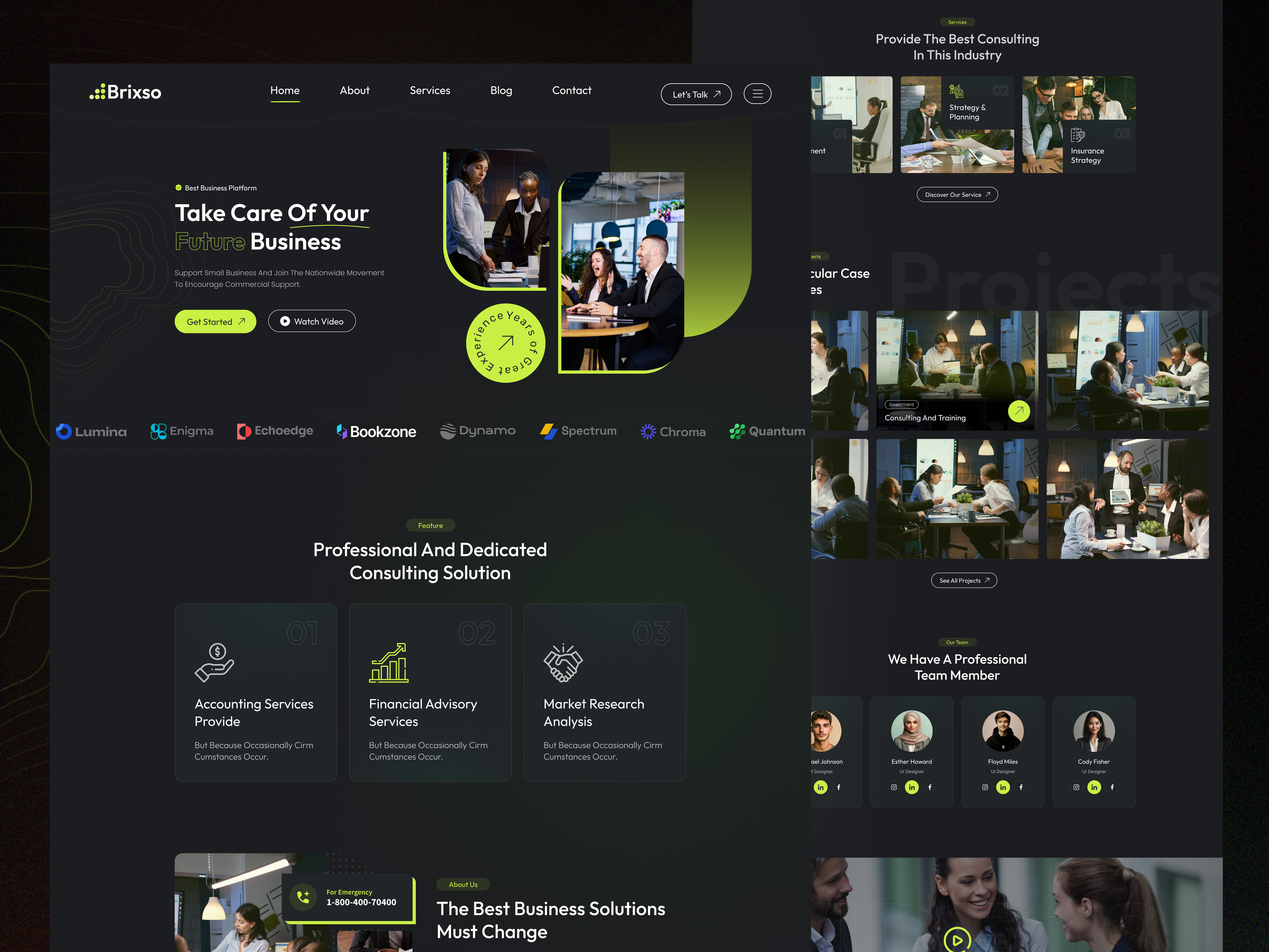 Example of Corporate Website UI/UX Design In Figma