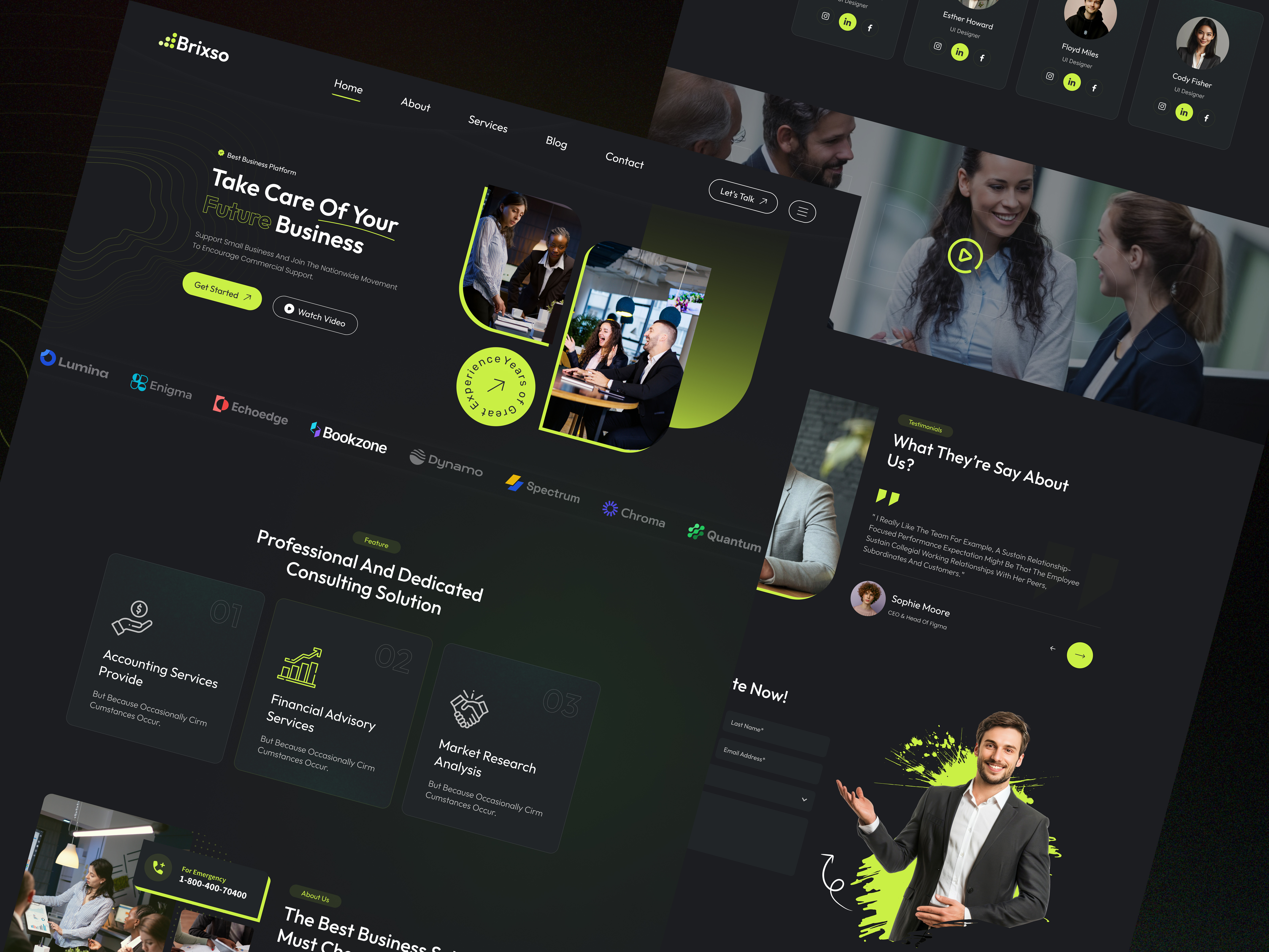 Example of Corporate Website UI/UX Design In Figma