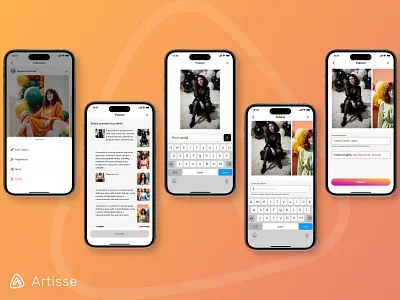 Artisse AI: Publish ai artificial bottom sheet caption delete generated generation hashtag intelligence media more photo photograph prompt publish result share social text prompt variation