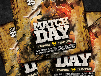 Basketball Flyer basketball basketball court basketball playoffs event flyer flyer template psd game instagram template march poster psd psd template