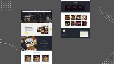 Restaurant Website Design | Resto Landing Page branding graphic design ui